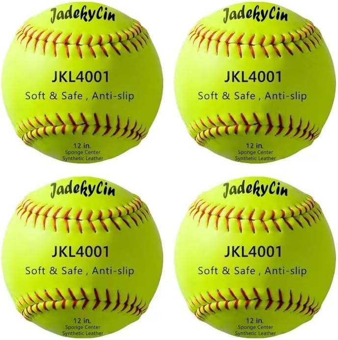 Jadekylin 11 & 12 Inch Soft Safety Softball - Ideal for Practice, Training & Recreational Use - Image 2